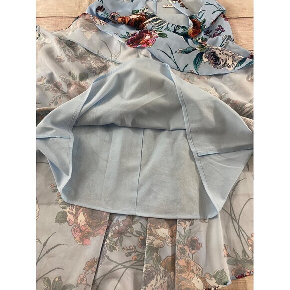 Cooper Street Women's Blue Floral high Low Summer Dress - 4 - Picture 8 of 12